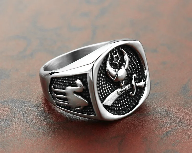 

Manufacturer-made casting ring, three-dimensional religious pattern, dragon silver ring, free shipping