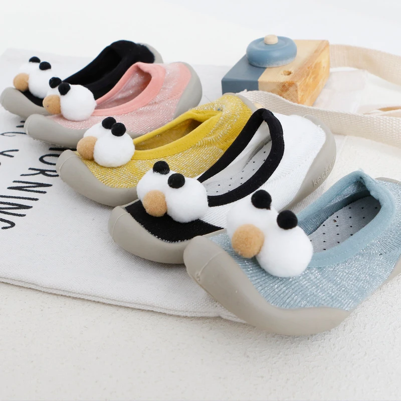 dkDaKanl Autumn and Winter Baby Short Socks With Cute 3D Big Eye Socks Non Slip Newborn Toddler Shoes Indoors Children Sock