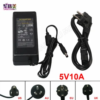 

Free shipping output DC 5V 10A LED Power Supply LED Adapter Power use for DC5V WS2812B LPD8806 WS2811IC ws2801 APA102 LED Strip