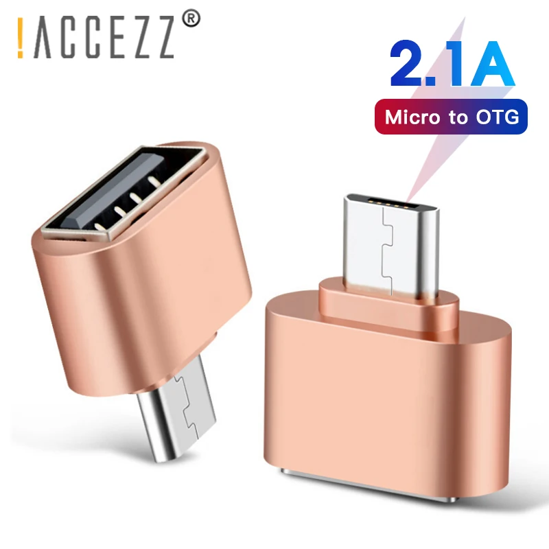 Адаптер ACCEZZ OTG Micro USB на USB 2,0 конвертер для телефонов Android samsung LG USB Tablet PC на флеш-накопитель мышь OTG разъем