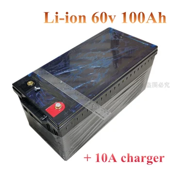 

60V 80Ah 100AH li-ion Lithium Replace battery Solar System backup power Hybrid Electrical Vehicle golf cart + 10A charger