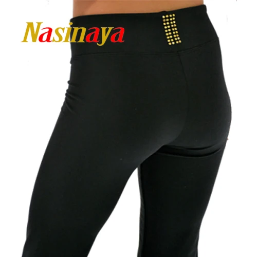 

Customized Clothes Ice Skating Costume Figure Skating Pants Warm Fleece Trousers Adult Child Girl Training Rhinestones