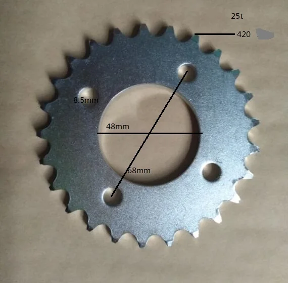 ATVS ATV UTV 4X4 motorcycle parts rear gear sprockets sprocket 25 T