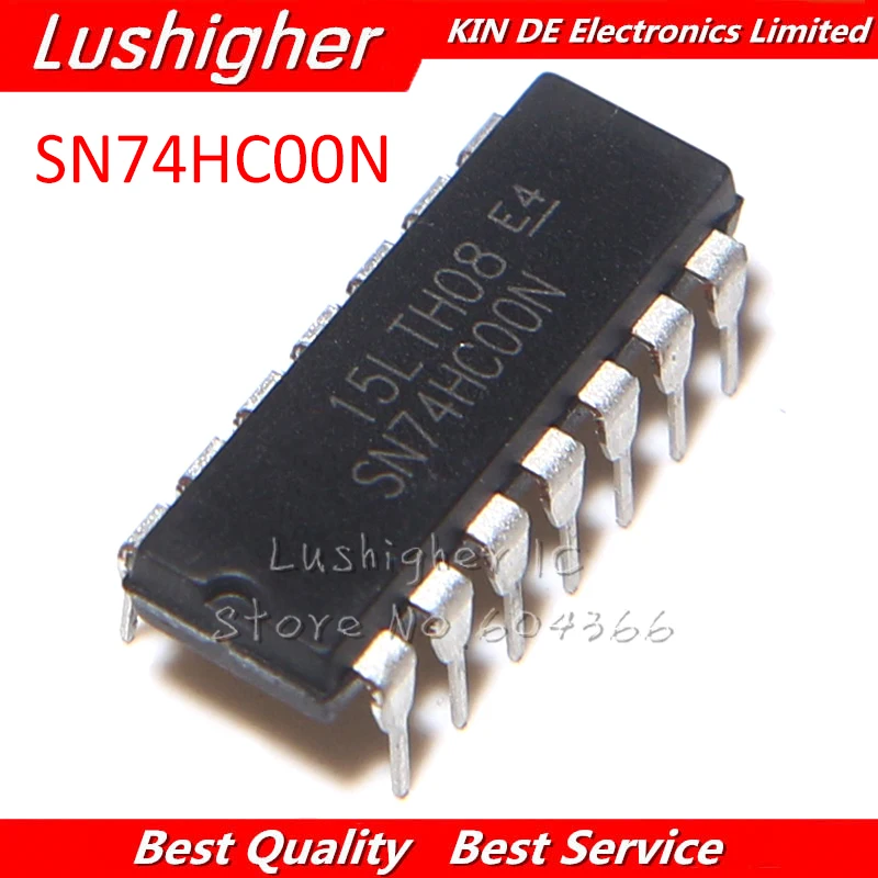10 шт. SN74HC00N DIP14 74HC00 DIP SN74HC00 74HC00N новый оригинальный IC | Электронные компоненты и