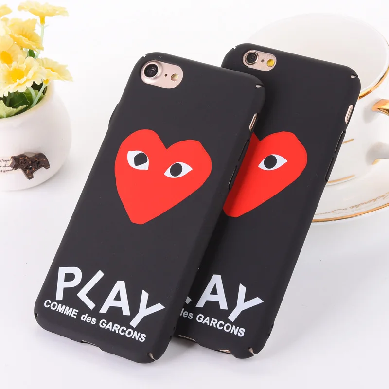 KMAX Matte LOVE Heart &quotPLAY&quot Letter Soft PC Hard Back Cover For iPhone 6 6S Plus 7 plus 8 5 5S SE Phone Case Capa Shell |
