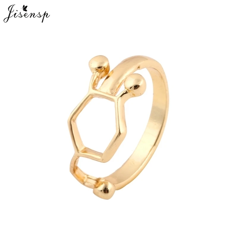 Jisensp Vintage Dopamine Molecule Ring Chemistry Jewelry