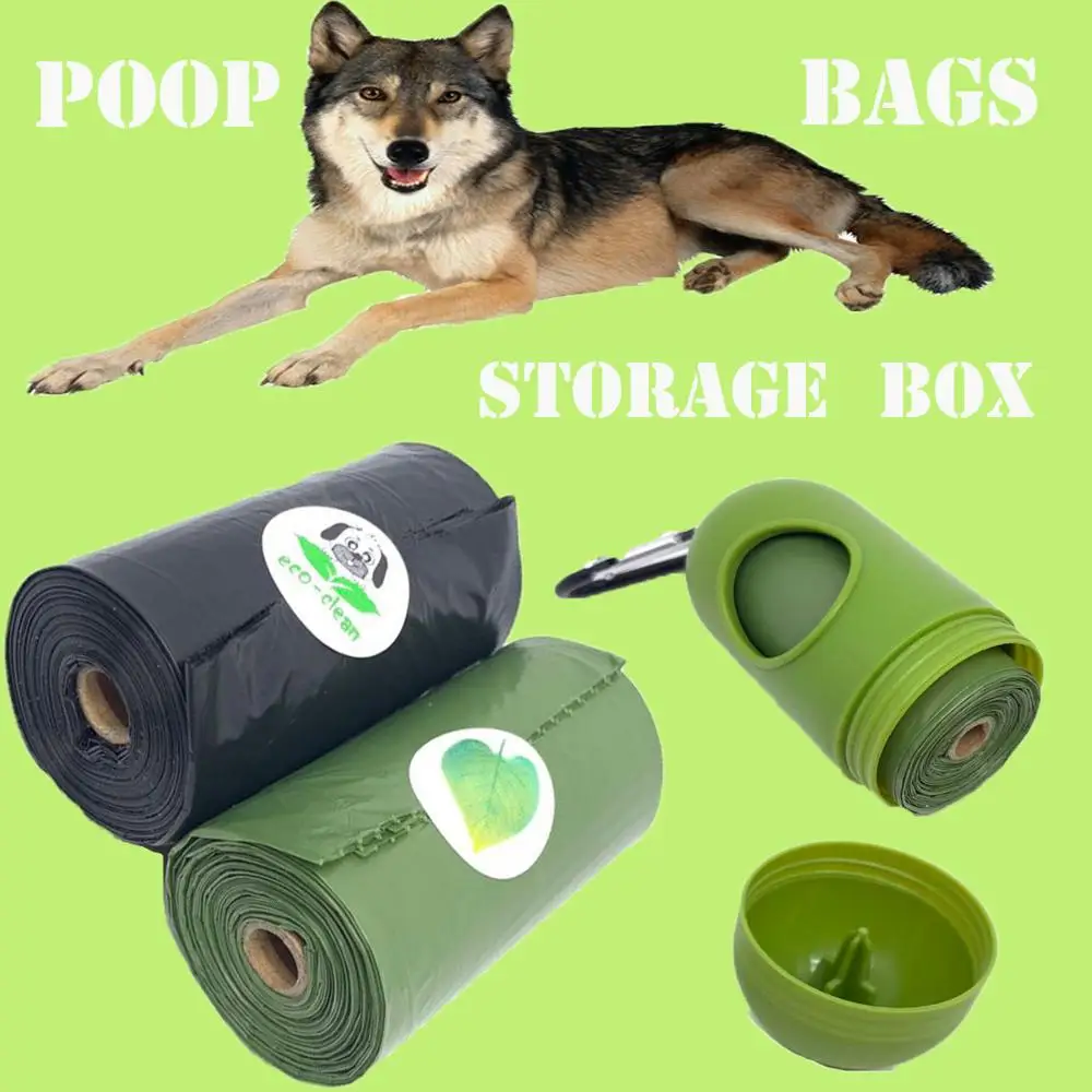 

Poop bags Biodegradable and environment-friendly pet garbage bag for dogs and cats portable toilet bag set