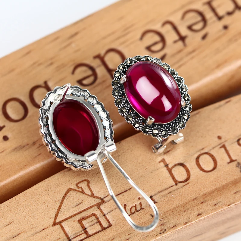 Винтажные серебряные серьги Rudy для женщин гвоздики S925 свадебные из