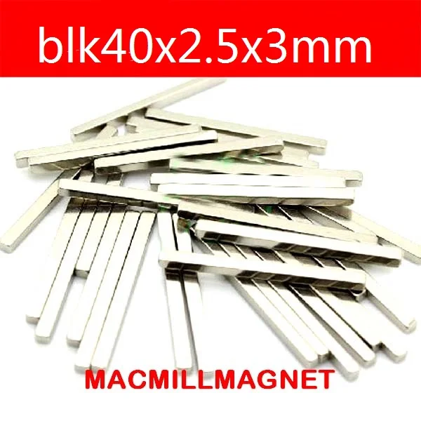 

Neodymium-Magnet 6pcs 40x2.5x3mm Super Strong Block Magnets Rare Earth Neodymium Permanent Magnet Rectangular Magnetic Materials