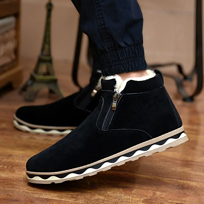 New 2017 Winter Warm Hot font b Men b font Casual Cotton font b Shoes b