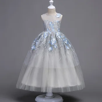 

2019 Flower Girl Dress For Wedding Baby 3-14years Birthday Outfits Children's Girls First Communion Dresses Kids Party Wear star