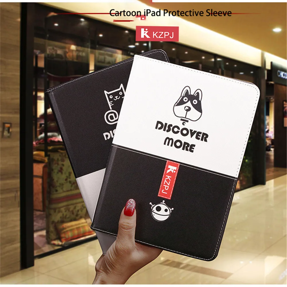 

For iPad mini 5 Case 2019 mini 1 2 3 4 Case Cover Cartoon Magnet Triple Folding For iPad Air 1 2 For iPad 2019 Auto Sleep