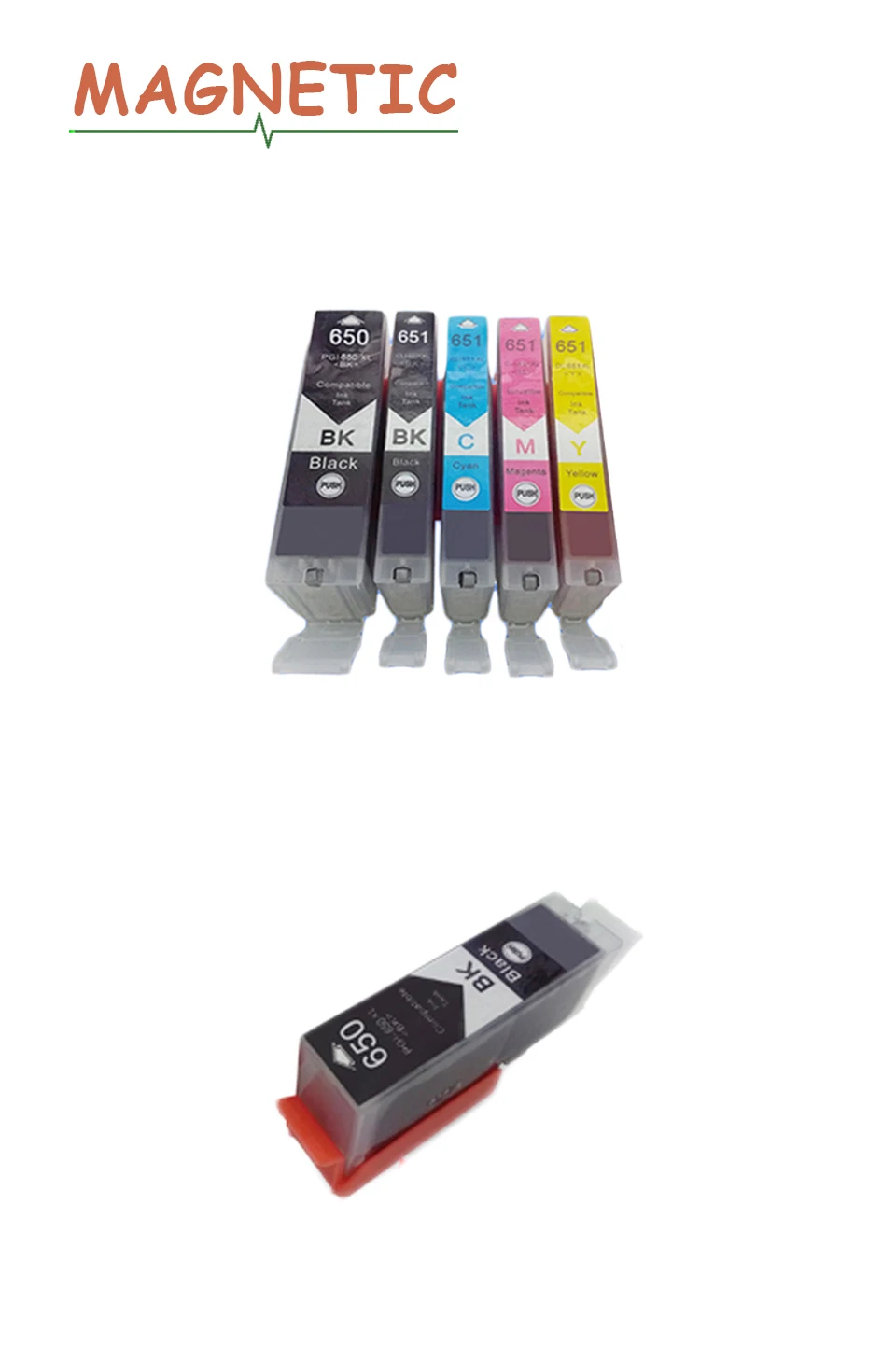 for pgi650 compatible cartridge 5x