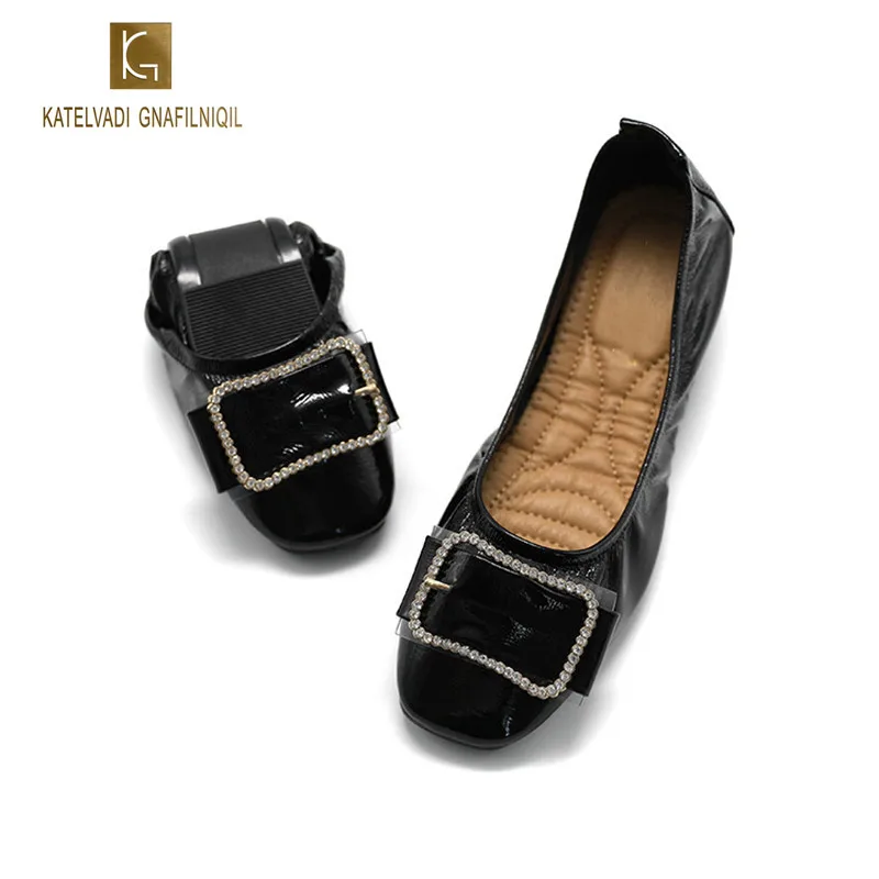 ballerina square toe flats