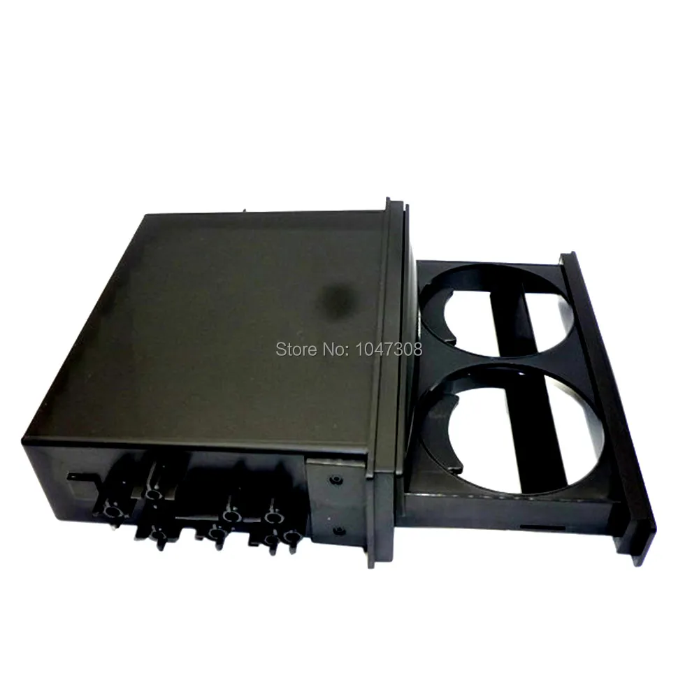 Car Pocket Radio Dash Kit Install Storage Box Bin Double Din with Drink-Cup Holder Universal Auto Double Din Radio Pocket Kit