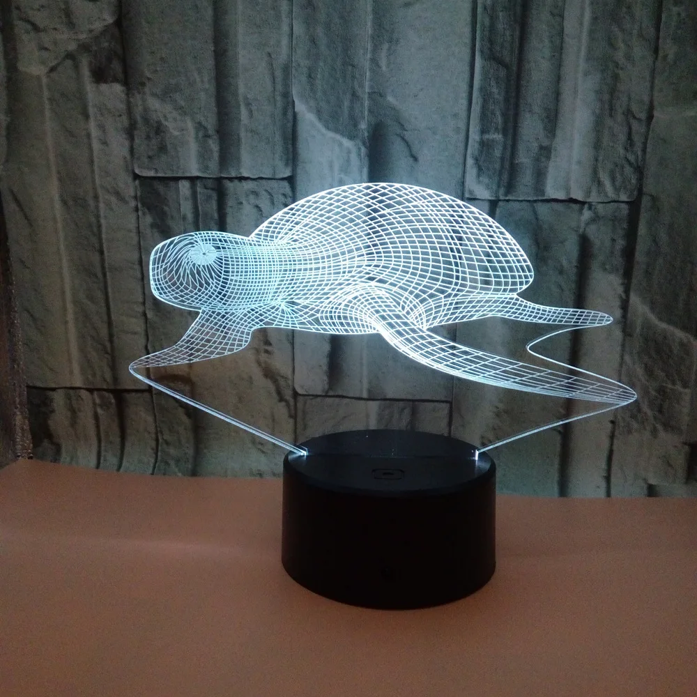 Новый Черепаха 3D свет Дистанционное управление 3D LED Настольные лампы для Гостиная красочная настольная лампа деко Enfant chambre ночник