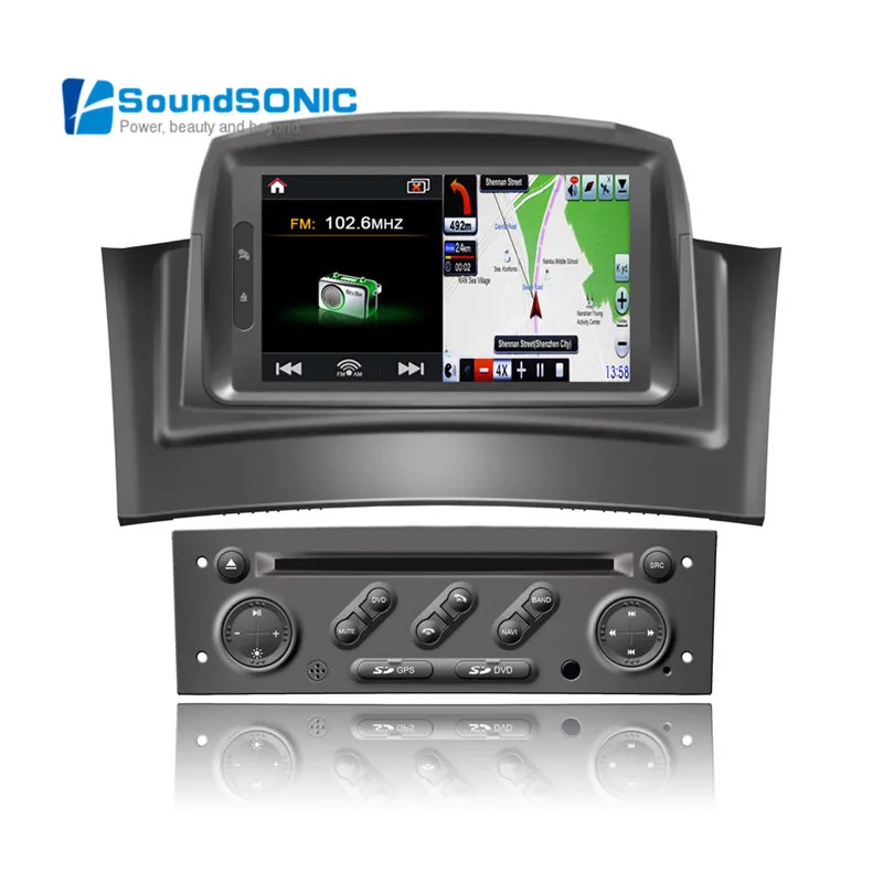 Für Renault Megane II 2002-2008 Autoradio Navi Radio Wireless Carplay GPS 2+32GB