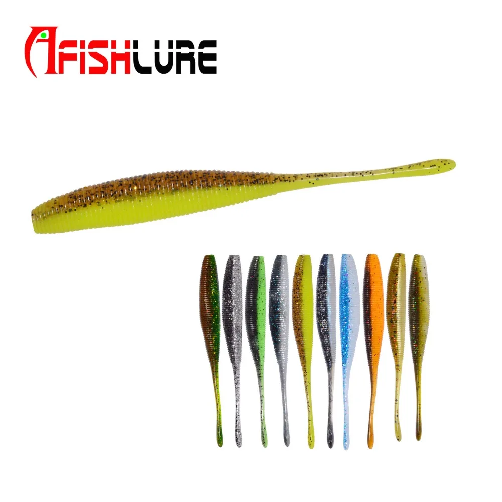 Afishlure Свинг Grub червь г 3,7 мм 100 г Мягкая рыболовная приманка силиконовая бас-Перш приманка Swimbaits пластик приманка pasca рыбалка 6 шт./лот