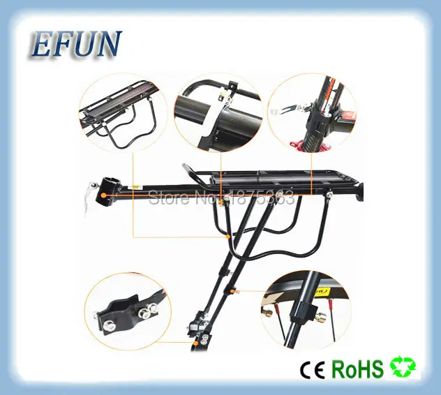 

Bicycle accessories Mountain bike rack bicycle rack luggage rack can load 50KG for fat tire bike