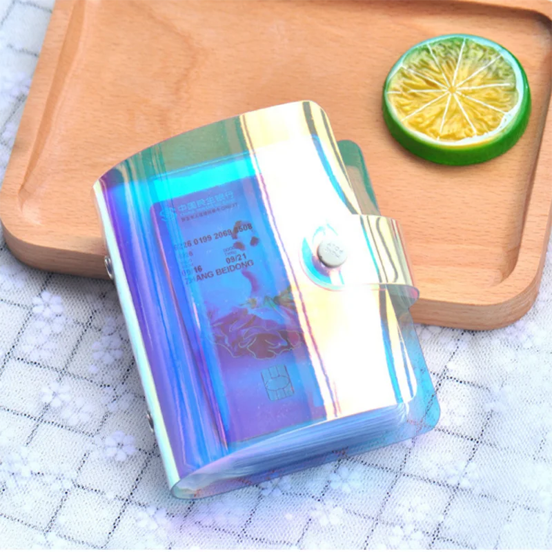 Cute Laser Clutch Credit Cards Holder 20 Bits Card Case