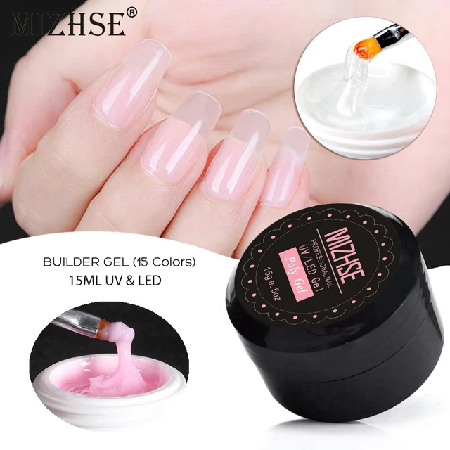 Mizhse Uv Gel Poly Nails Polygels Builder Poligel Mizhse Uv Gel Poly Nails Polygels Builder Poligel Kit Extension Acrylic Nail Art