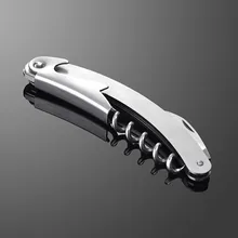 Высокое качество 200 шт нержавеющей Штопор навесные официанты открывалка для бутылок вина штопор фольги