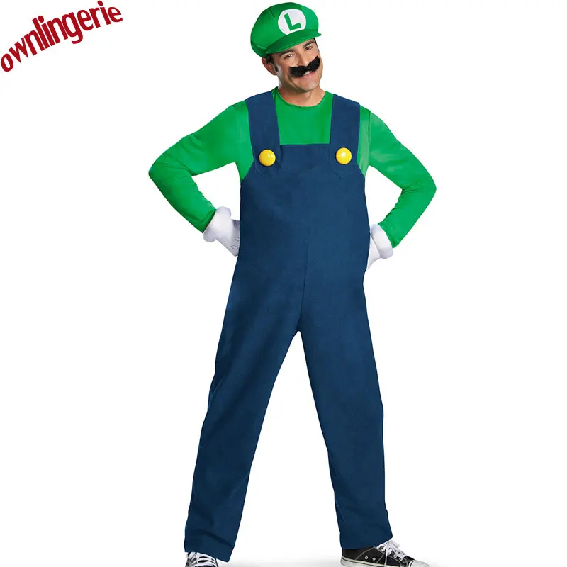 

Mario Costume,Super Mario Costumes Product Type and All man Character Type fancy costume cosplay mario and luis costume M,XL