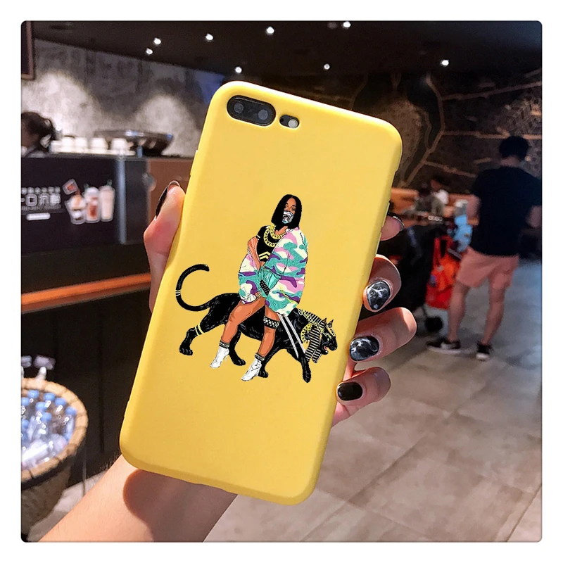luxury Cardi B Migos Candy Color TPU Case phone For iphoneX 7 8 XS XR XSMAX Pink Red Black Yellow purple White Cover
