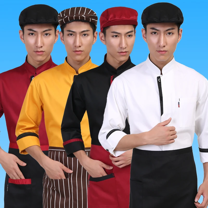 

Kitchen Chef Coat Coat Full Set Cooking Clothes Catering Service Tooling Jacket Workwear