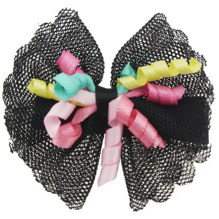 100 шт./лот газовой лентой с предмет гордости hairbow Kawaii банты с лентой/марлевая ткань галстук-бабочка