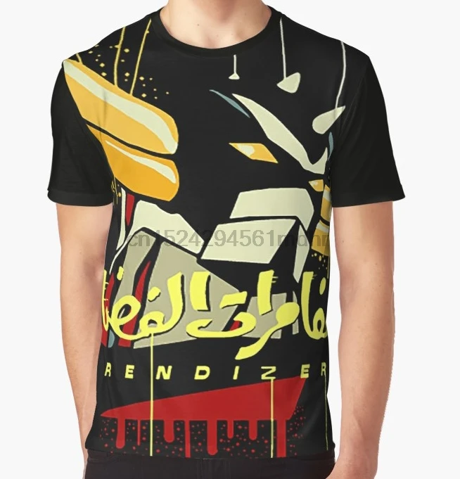 

All Over Print T-Shirt Men Funy tshirt 70-80 Grendizer Short Sleeve O-Neck Graphic Tops Tee women t shirt