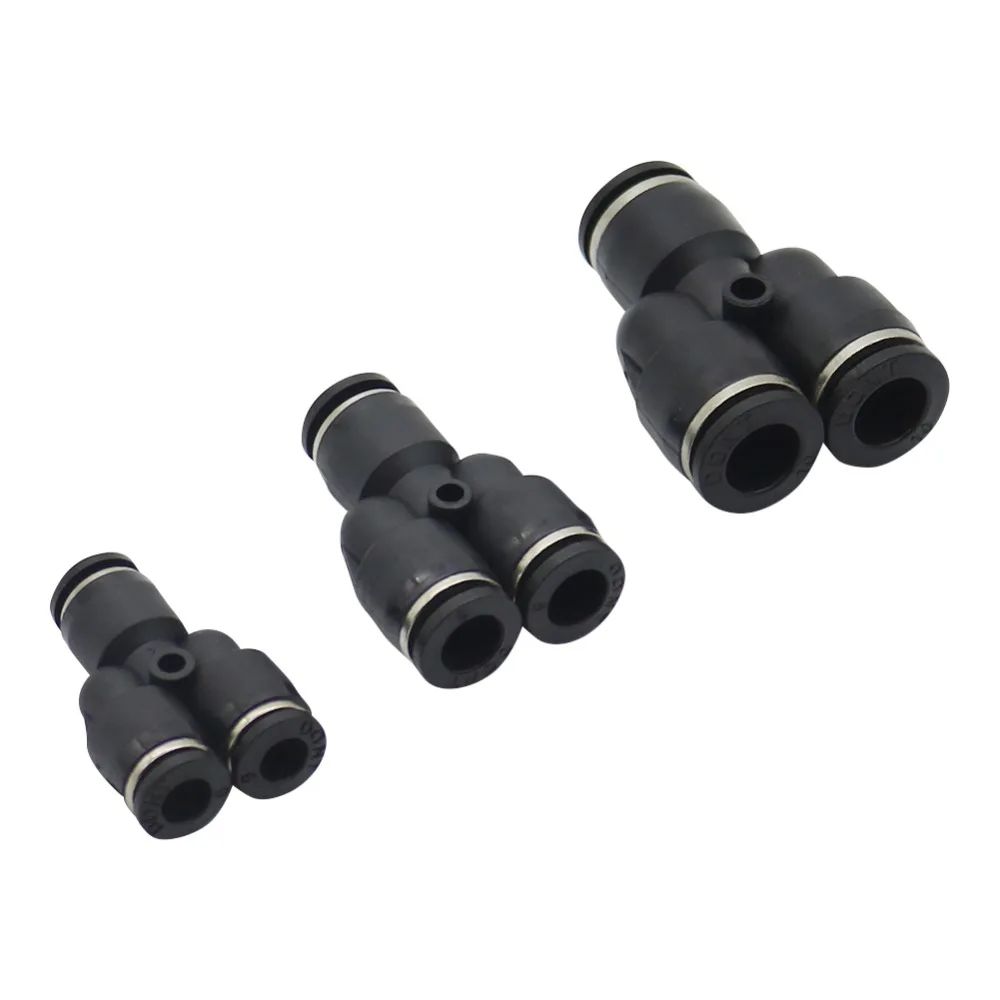 

Slip-lock Y-type Quick connector PE Pneumatic Joint Hose Tube Push in Gas Pipe joint Pneumatic 3-Way Air Splitter 2 Pcs