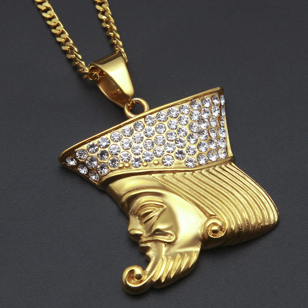 

Hip Hop 24"Curb Cuban Chain Mens Iced Out Lab Cubic Zirconia Gold Tone Drank Necklace Pendant Necklace