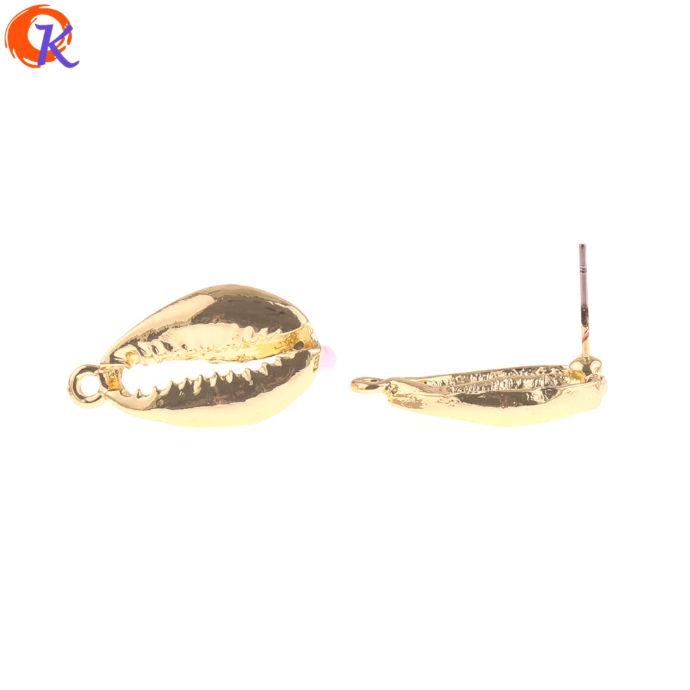 

Cordial Design 100Pcs 13*23MM Jewelry Accessories/Earring Stud/Hand Made/Shell Shape/DIY Earring Making/Earring Findings