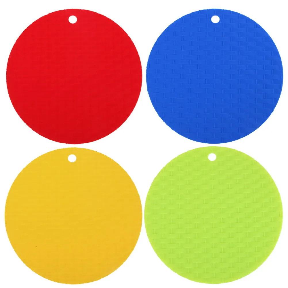 silicone round non slip heat resistant mat coaster cushion placemat pot holder table decor kitchen - Kitchen Table Cushions silicone round non slip heat resistant mat coaster cushion placemat pot holder table decor kitchen - Kitchen Table Cushions