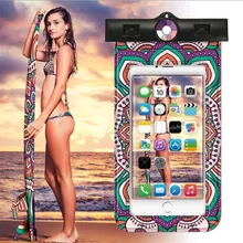 Водонепроницаемая сумка, для плавания сумка Тесты ультрафиолетовые лучи крышка сотового телефона для Портативный рафтинг водные виды спорта Дайвинг сумки