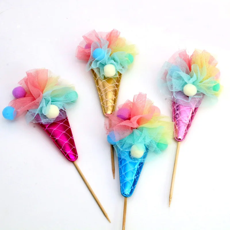

FANLUS Cake Toppers Party Favors Supplies Decoration Ice Cream Topper for Birthday