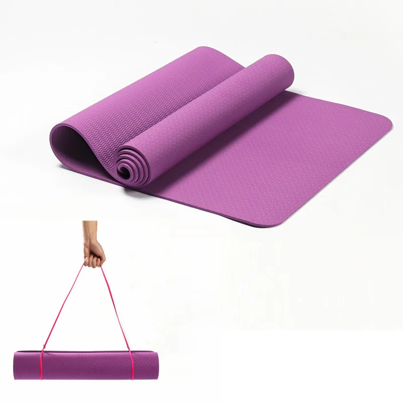 

High Quality183cmX61cmX0.6cm TPE Yoga Mat Non Slip Carpet Mat Exercise mat For Beginner Environmental Fitness Gymnastics Mats