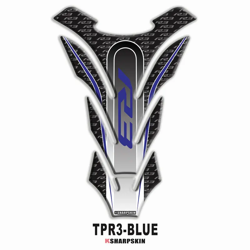 Motorcycle 3D fuel tank pad sticker protective decorative decal For YAMAHA R3 Tank Pad Sticker