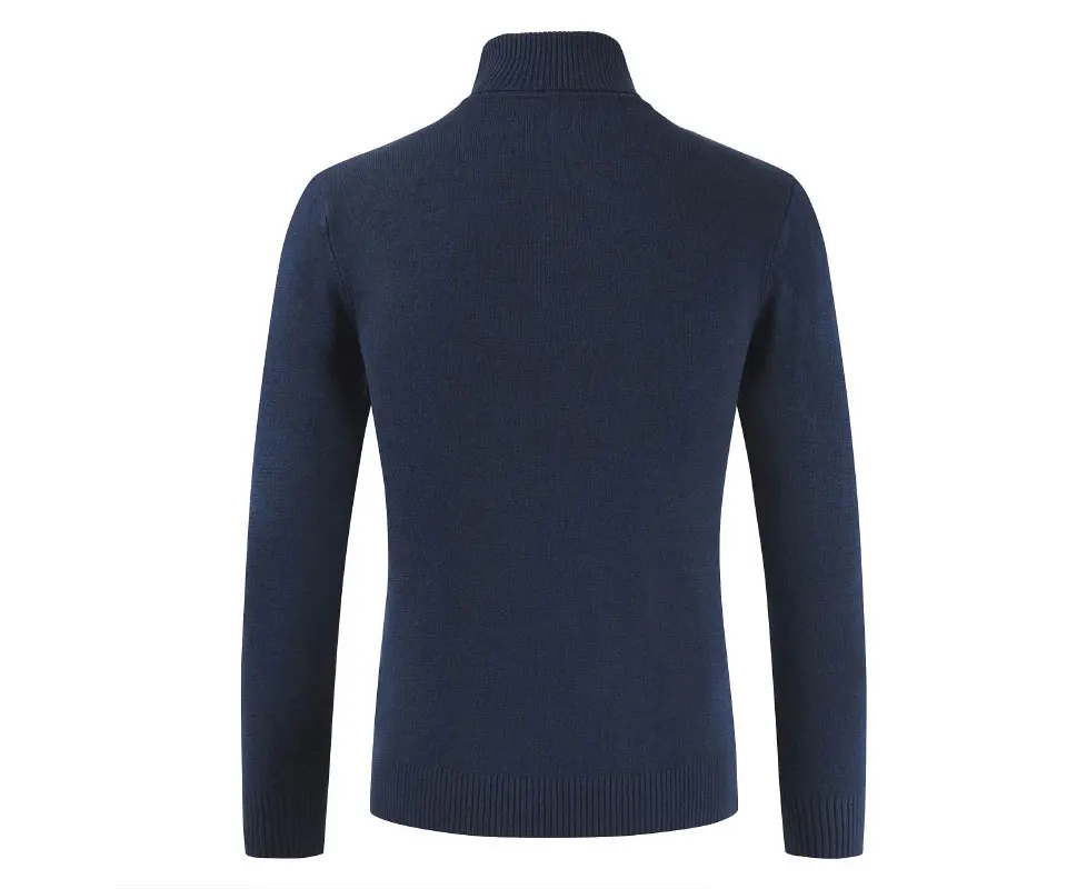 Yufeiyan 2019 Повседневная водолазка для мужчин с круглым вырезом пуловер осень зима сплошной цвет черный облегающий свитер мужской Pull Homme Roupas