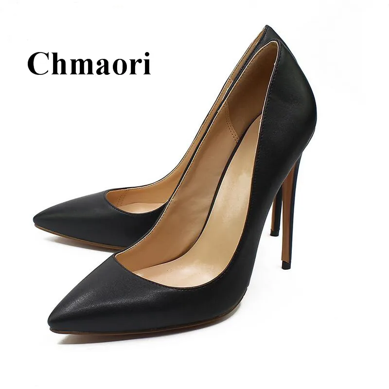 black thin high heels