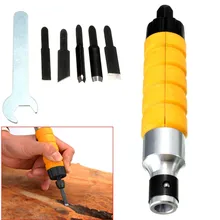 Для резьбы по дереву стамеска для вырезания машина инструмент с 5 резьба лезвия для деревообработки инструмент подходит гибкий вал