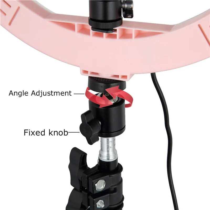 Tycipy 1" светодиодный светильник-кольцо для фотосъемки с регулируемой яркостью 2700 K-5500 K 24W светильник для фотостудии для смартфонов со штативом и держателем для телефона