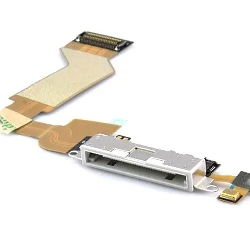 Для iPhone 4S белый зарядный порт док-станция гибкий кабель Замена с микрофоном |