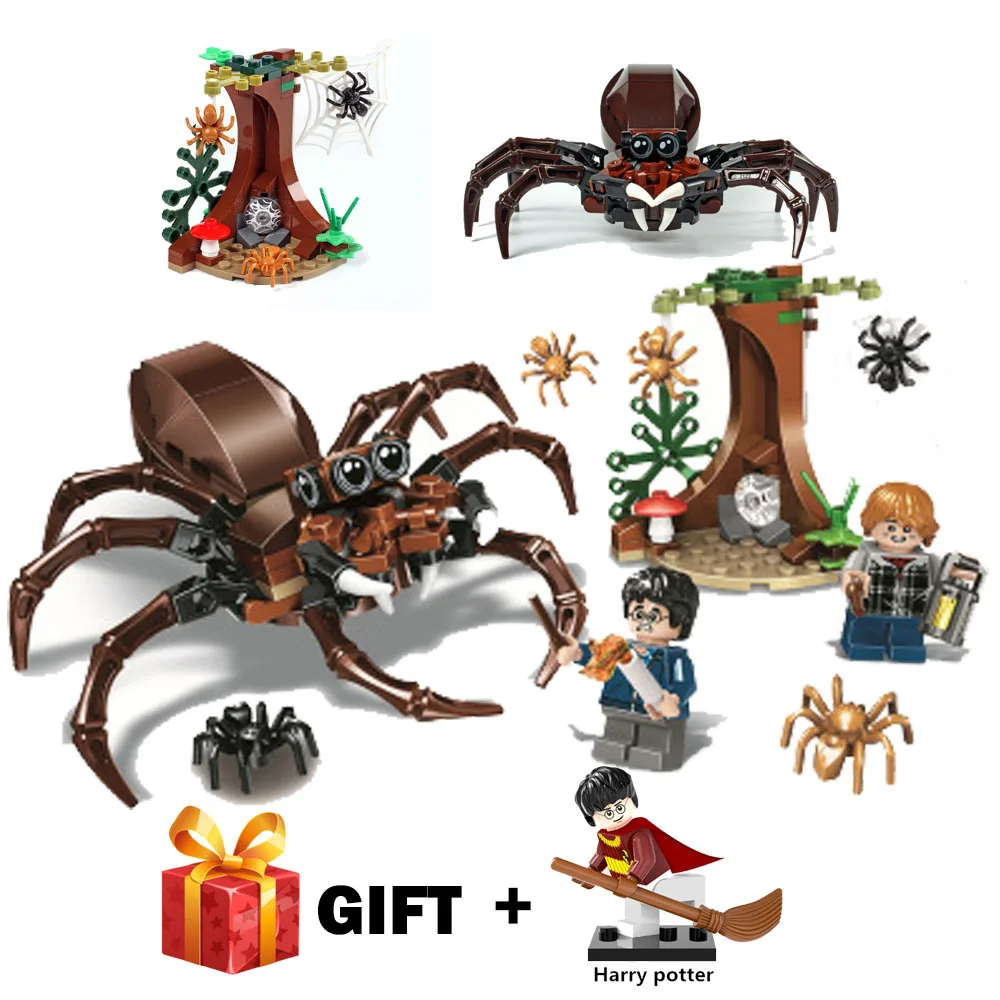

New Harri Potter Movie Aragog's Lair Compatible with LegoING Harry Potter 75950 Building Blocks Bricks Toys for Children Gift
