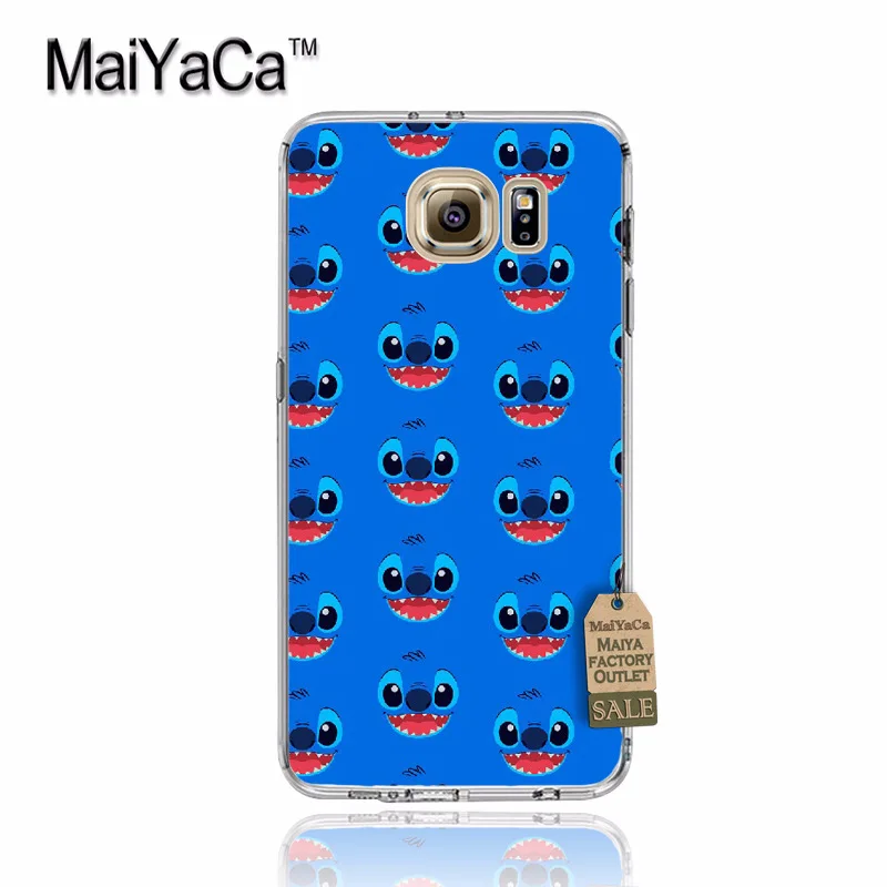 Maiyaca милый мультфильм Стич Coque В виде ракушки Телефон чехол для Samsung S5 S6 S7 Edge S8 плюс S6 Edge Plus S3 s4