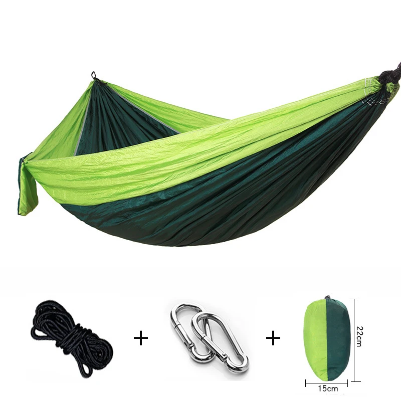 Nylon Widened Camping Hammock 270*140cm Double People Hammc Hanging Chair Portable Hammocks Outdoor Swing Bed Kids Furniture Nylon Widened Camping Hammock 270*140cm Double People Hammc Hanging Chair Portable Hammocks Outdoor Swing Bed Kids Furniture