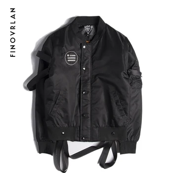 

2019 new High quality Ma1 black ribbon jacket Military Ma-1 motorcycle aviator pilot Air hip hop men bomber jacket Street wear