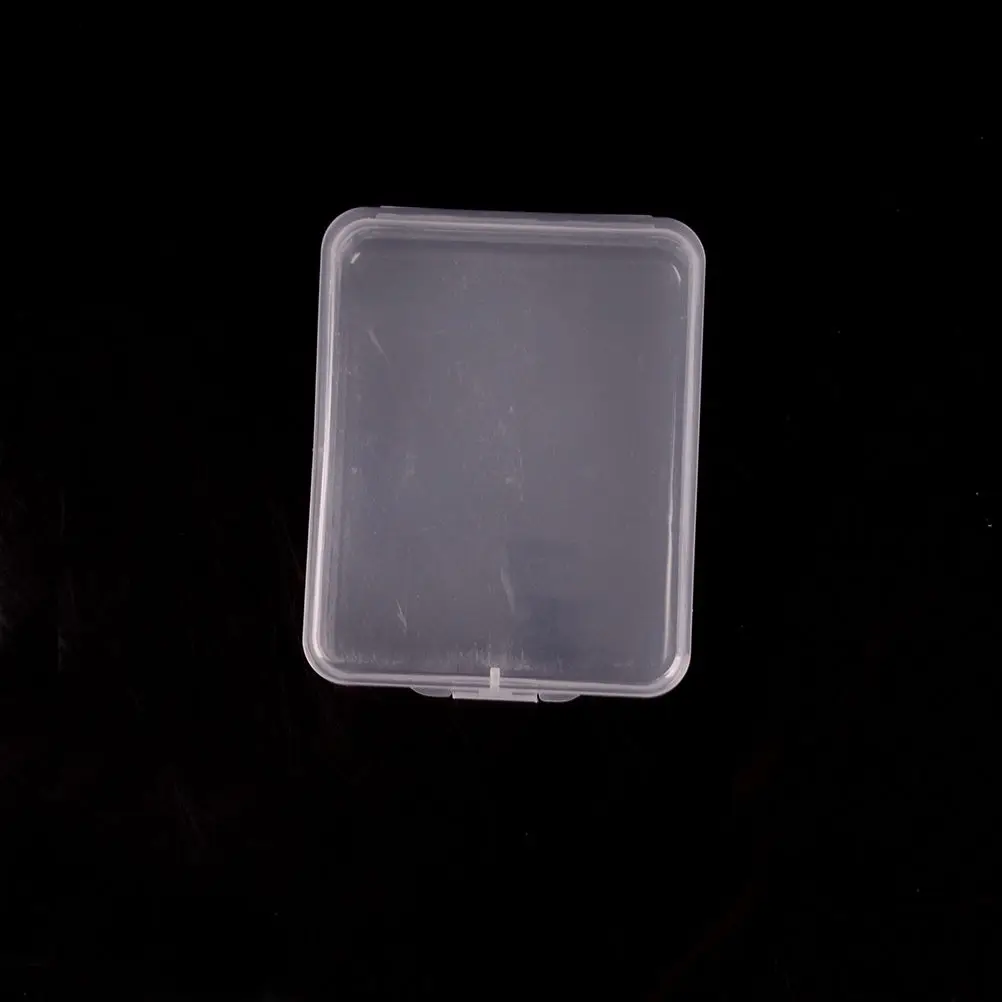 1 шт. прозрачный чехол-контейнер с крышкой практичный маленький прозрачный ящик для хранения