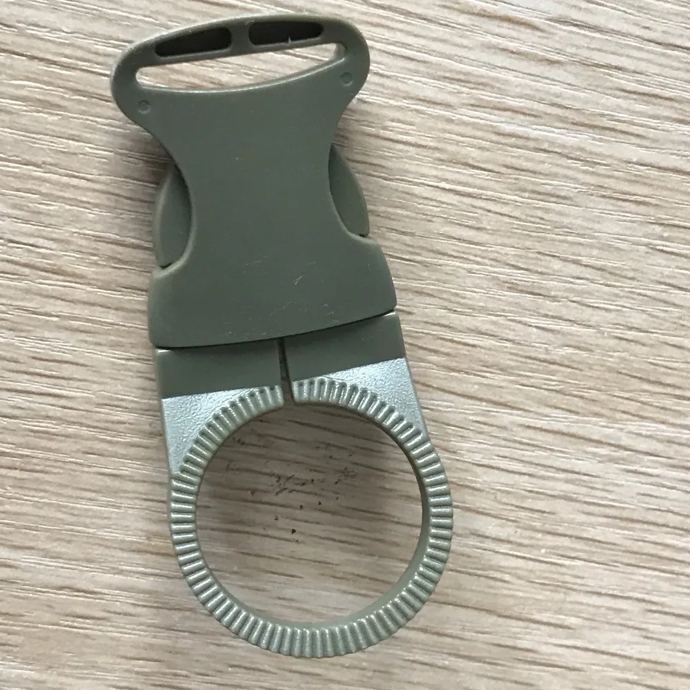 Outdoor Carabiner Nylon Key Hook Molle Webbing Strap Hanging System Belt Buckle Water Bottle Holder